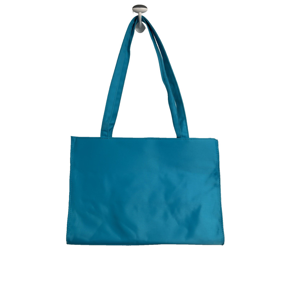 Newport News Easystyle Small Nylon Tote Teal‎ Colorful Spring Travel Essential